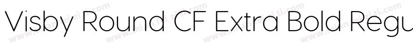 Visby Round CF Extra Bold Regular字体转换